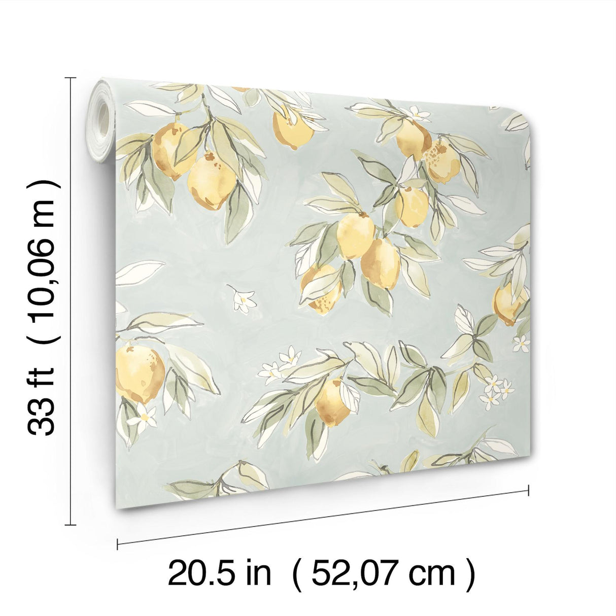 York Lemonade Aqua Citrus Wallpaper