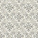 York Marjoram Black Floral Tile Wallpaper