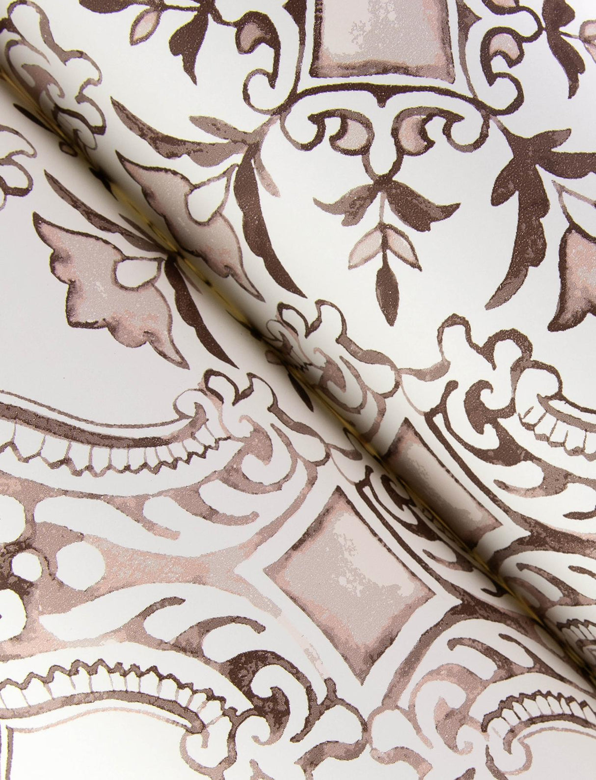 York Marjoram Blush Floral Tile Wallpaper