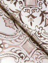 York Marjoram Blush Floral Tile Wallpaper
