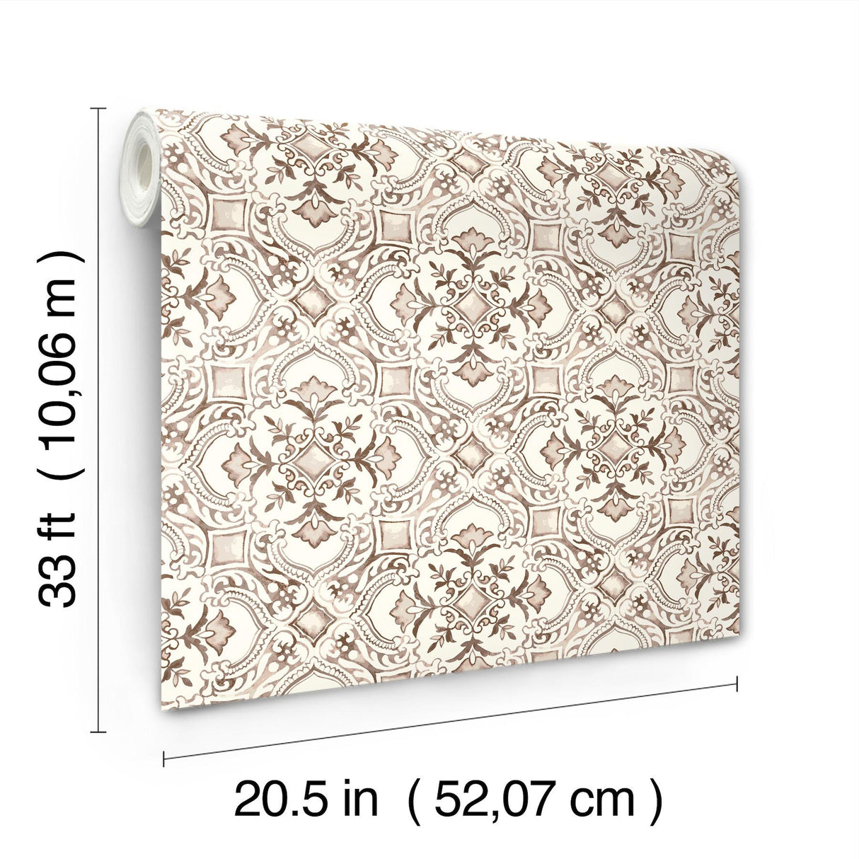 York Marjoram Blush Floral Tile Wallpaper