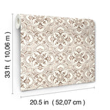 York Marjoram Blush Floral Tile Wallpaper
