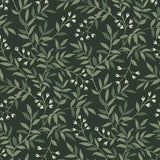 York Senna Evergreen Budding Vines Wallpaper