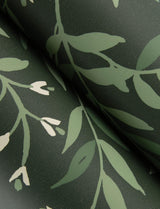 York Senna Evergreen Budding Vines Wallpaper