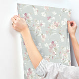 York Azalea Fuchsia Floral Branches Wallpaper