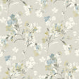 York Azalea Light Grey Floral Branches Wallpaper
