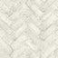 York Canelle White Brick Herringbone Wallpaper