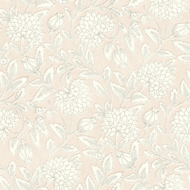 York Vadouvan Blush Jacobean Trail Wallpaper