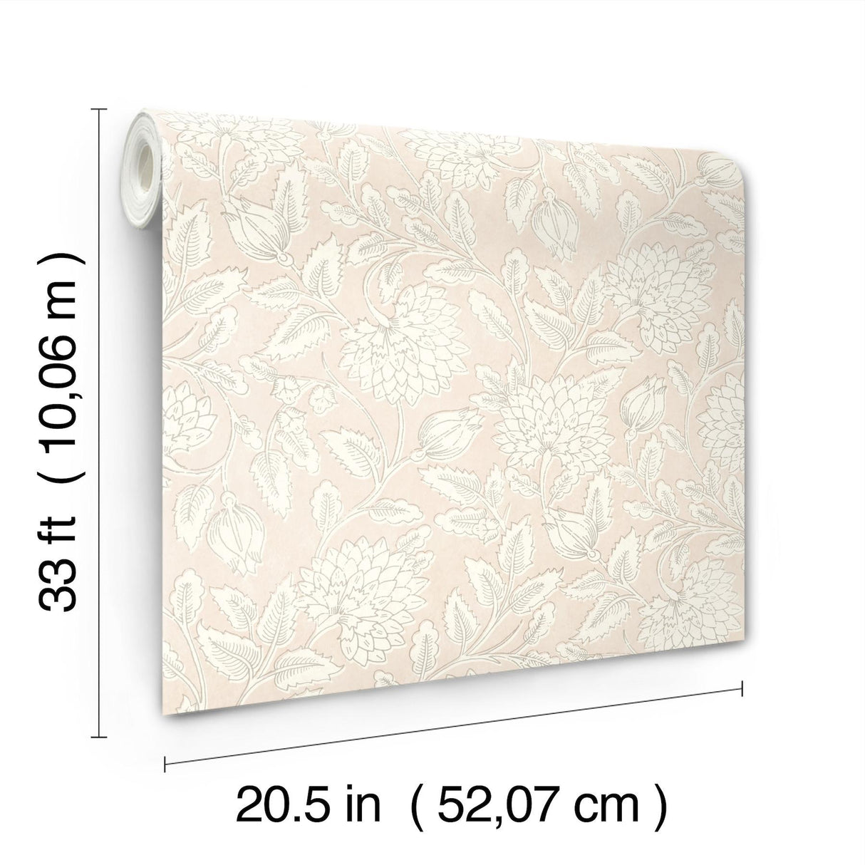 York Vadouvan Blush Jacobean Trail Wallpaper