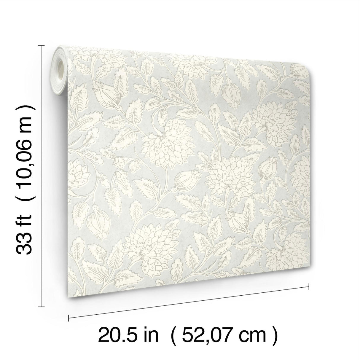 York Vadouvan Light Blue Jacobean Trail Wallpaper
