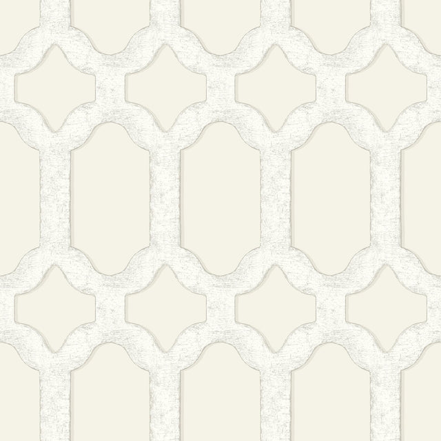 York Chervil Cream Trellis Wallpaper