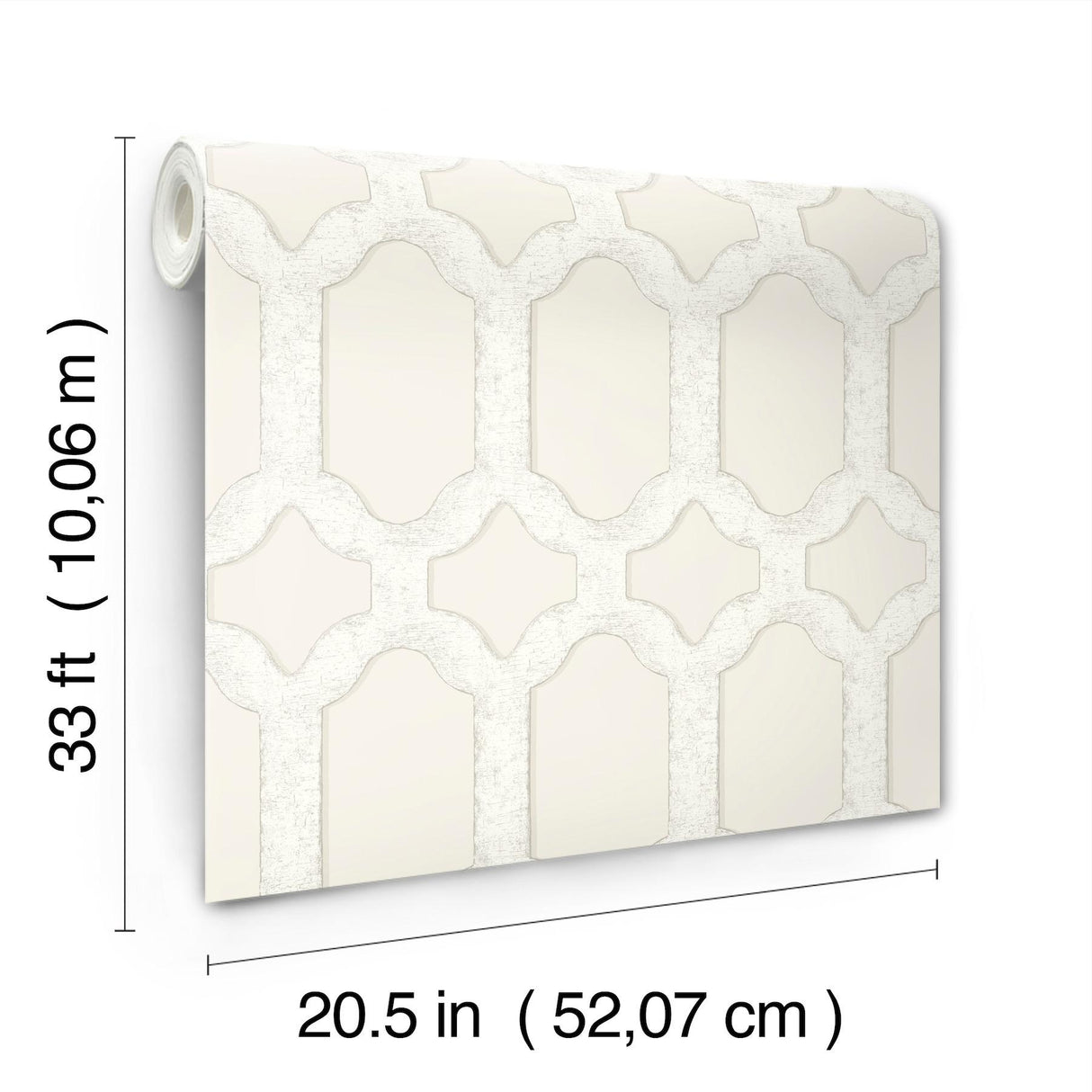 York Chervil Cream Trellis Wallpaper