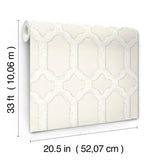 York Chervil Cream Trellis Wallpaper