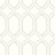 York Chervil White Trellis Wallpaper