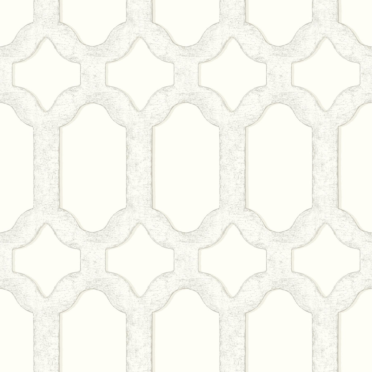 York Chervil White Trellis Wallpaper