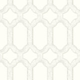 York Chervil White Trellis Wallpaper