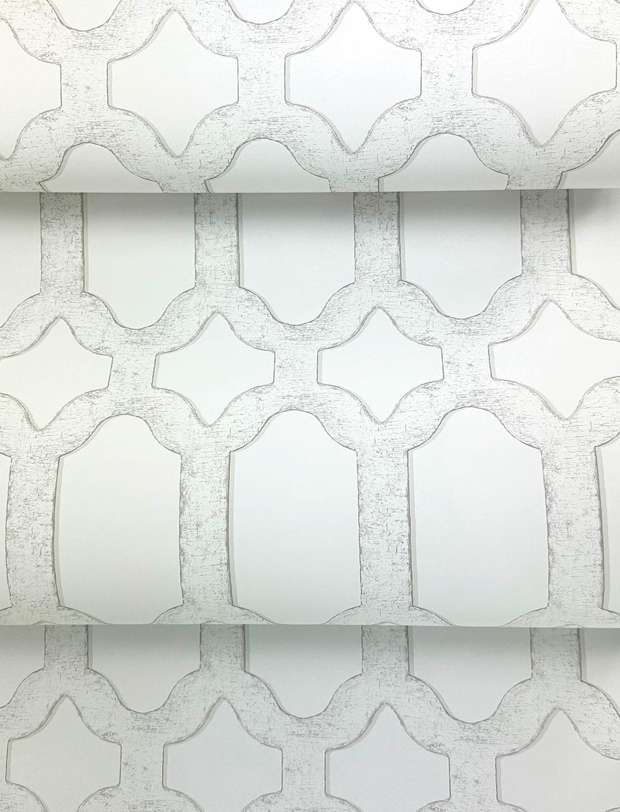 York Chervil White Trellis Wallpaper