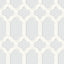 York Chervil Sky Blue Trellis Wallpaper