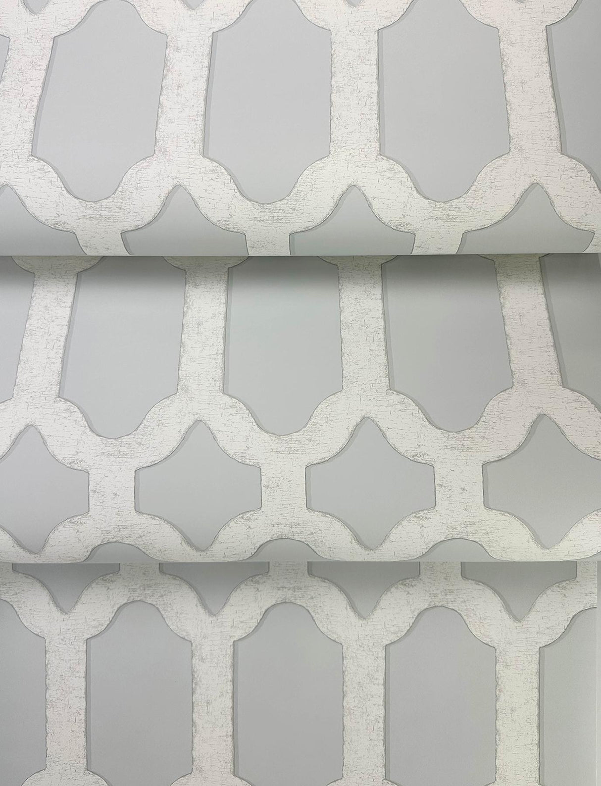 York Chervil Sky Blue Trellis Wallpaper