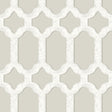 York Chervil Light Grey Trellis Wallpaper