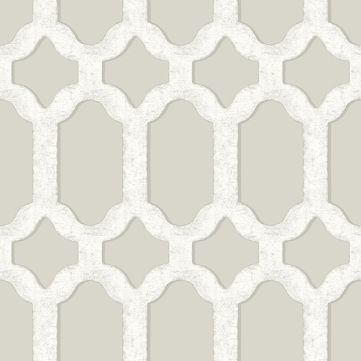 York Chervil Light Grey Trellis Wallpaper