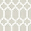 York Chervil Light Grey Trellis Wallpaper