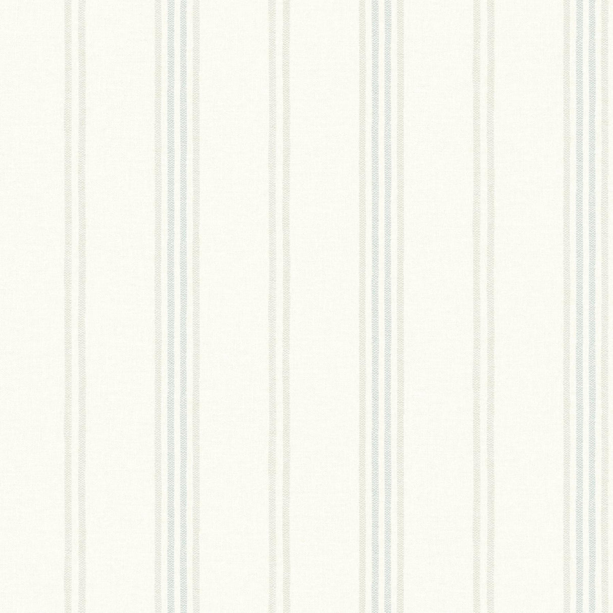 York Lovage Aqua Linen Stripe Wallpaper