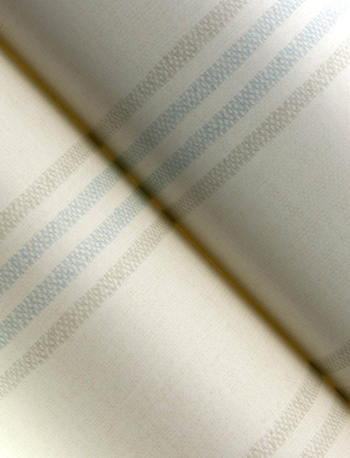 York Lovage Aqua Linen Stripe Wallpaper