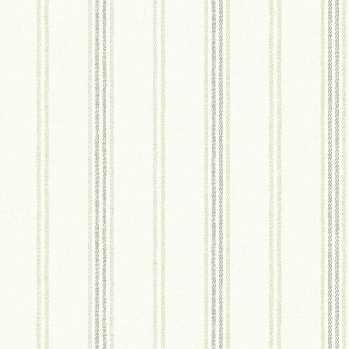 York Lovage Green Linen Stripe Wallpaper