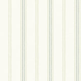 York Lovage Green Linen Stripe Wallpaper