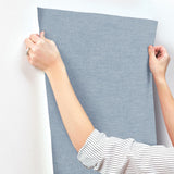 York Chambray Denim Fabric Weave Wallpaper
