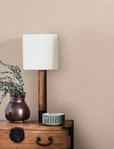 York Chambray Blush Fabric Weave Wallpaper