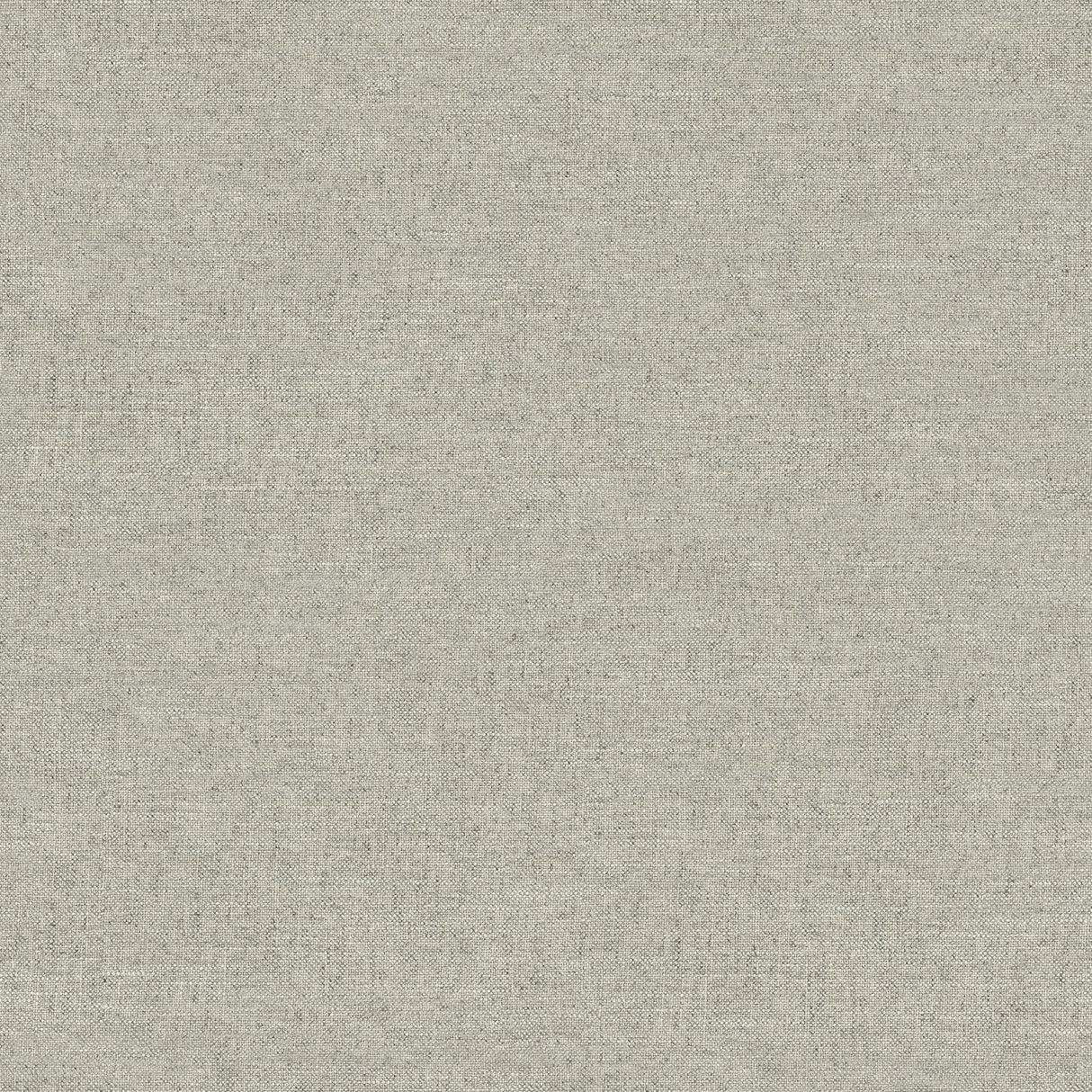 York Chambray Grey Fabric Weave Wallpaper