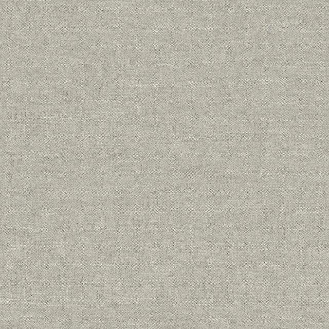 York Chambray Grey Fabric Weave Wallpaper