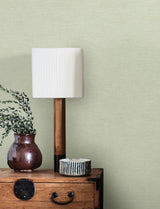 York Chambray Sage Fabric Weave Wallpaper