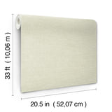 York Chambray Sage Fabric Weave Wallpaper