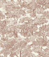 York Spinney Red Toile Wallpaper