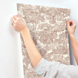 York Spinney Red Toile Wallpaper