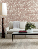 York Spinney Red Toile Wallpaper