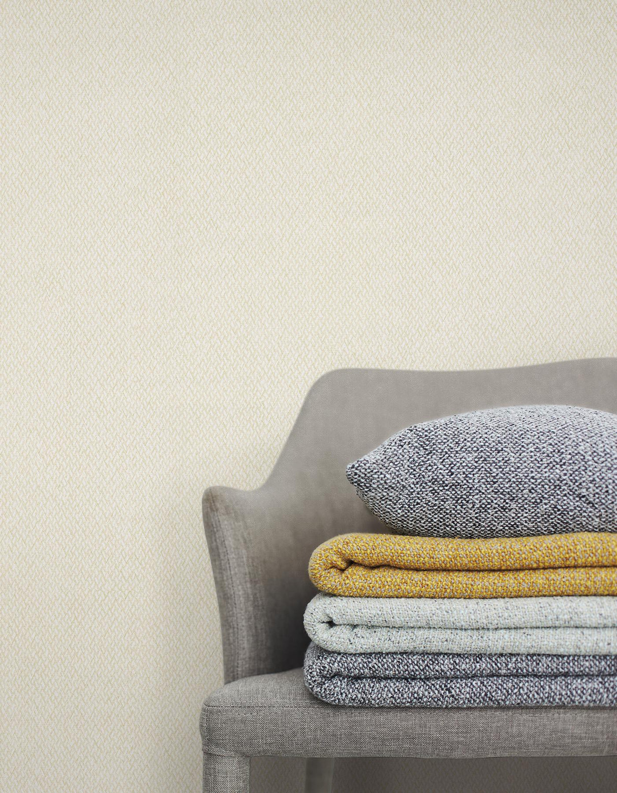 York Weave It To Me Taupe Geometric Wallpaper