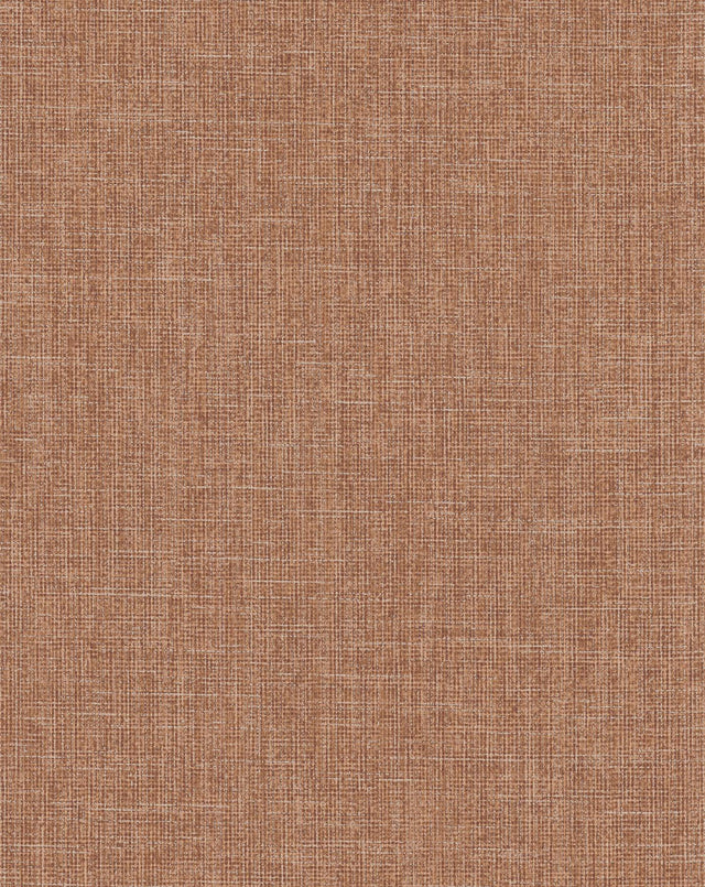 York Broadwick Rust Faux Linen Wallpaper