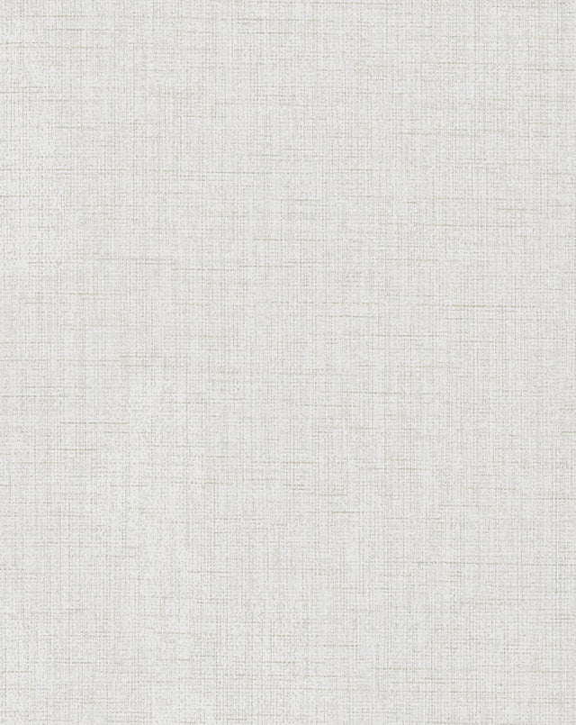 York Broadwick White Faux Linen Wallpaper