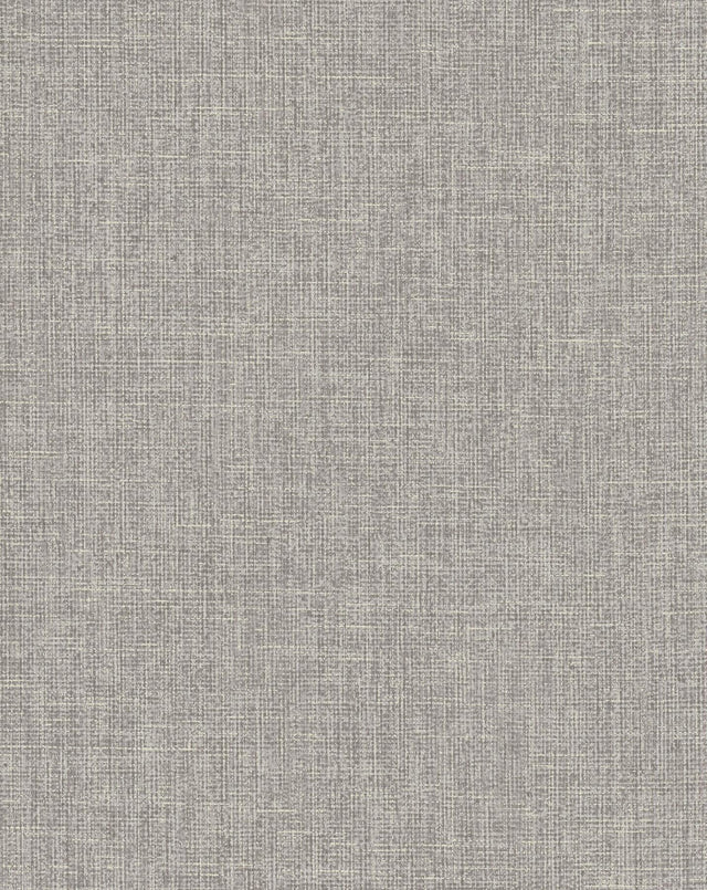 York Broadwick Grey Faux Linen Wallpaper