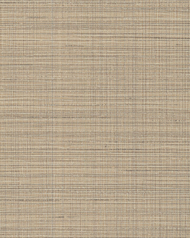 York Premiere Light Brown Faux Linen Wallpaper