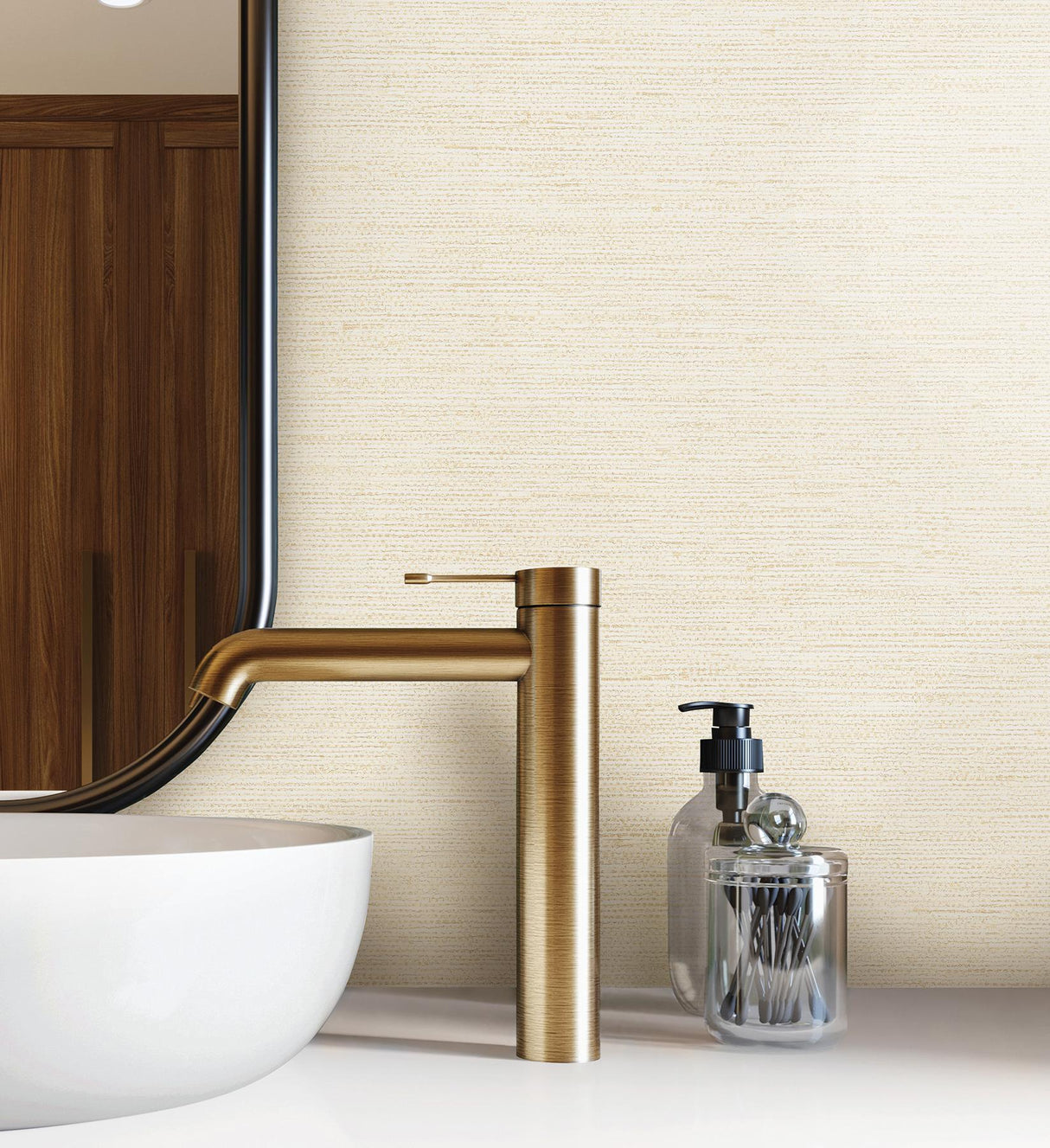 York Treasury Pearl Texture Weave Wallpaper