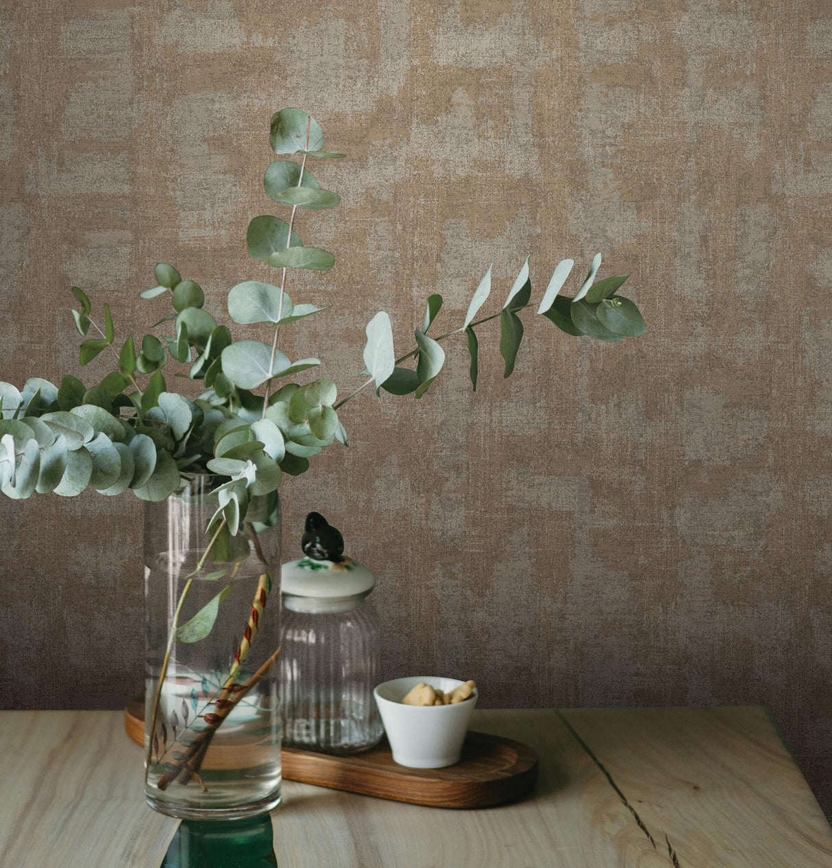 York React Neutral Distressed Wallpaper