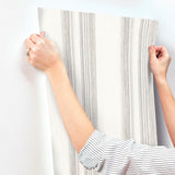 York Loom Spun Grey Wallpaper