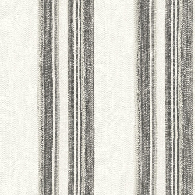 York Loom Spun Charcoal Wallpaper