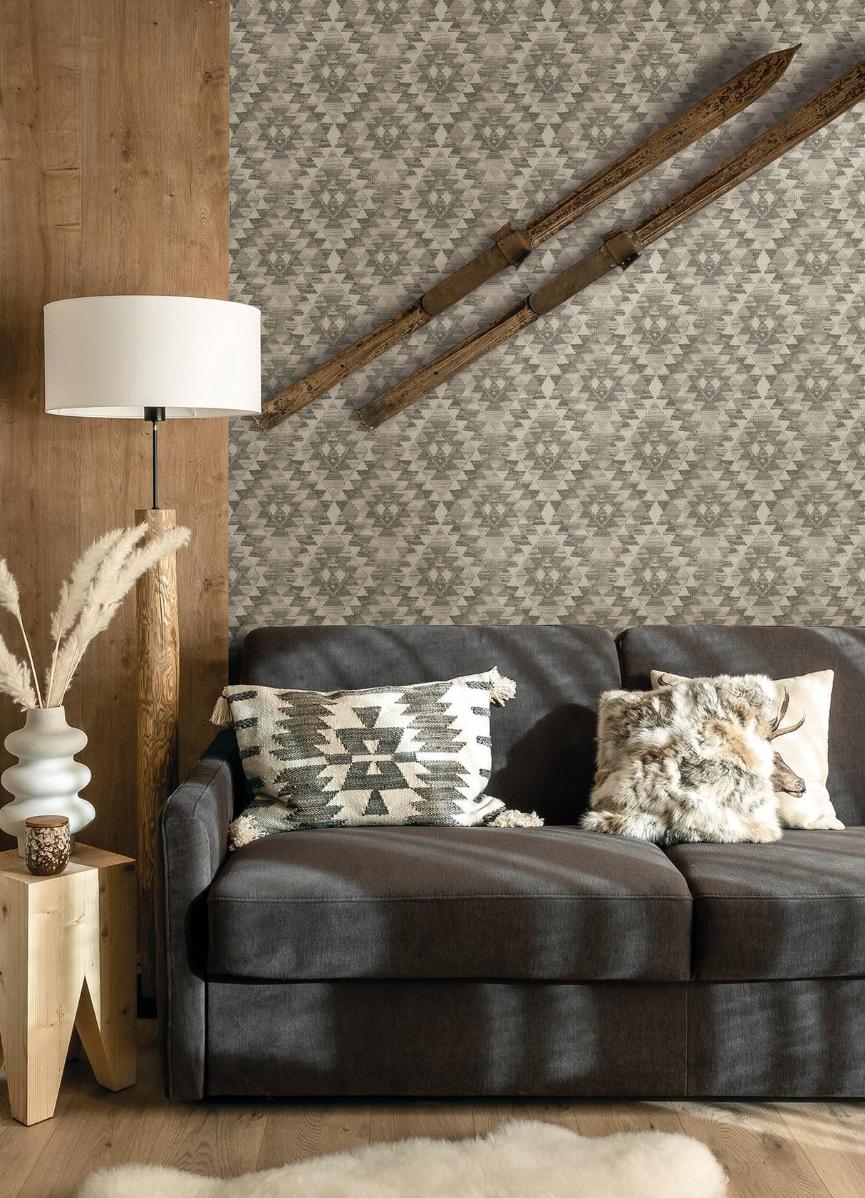 York Montana Charcoal Wallpaper