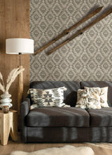 York Montana Charcoal Wallpaper